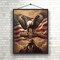 5D DIY US Flag Independence Day Eagle Cross Diamond Painting Kits for Adults, US 4th of July Full Drill Crystal Rhinestone Paintings Pictures Arts Wall Decor Painting Dots Kits 11.8X15.7inch